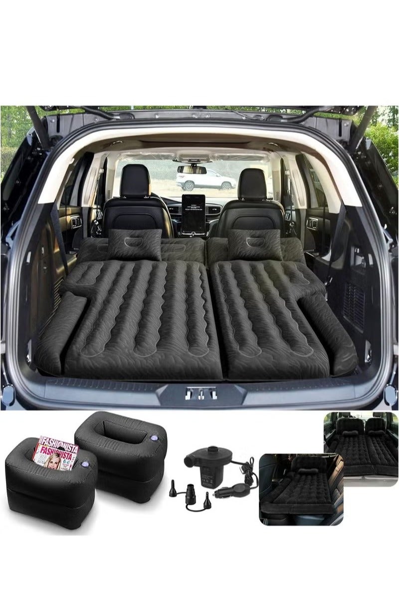 شاربدو 5 قطعة فراش هوائي سيارة سرير قابل للنفخ يتدفقون مع مضخة هواء كهربائية ، لسفر التخييم في الهواء الطلق - Image 1