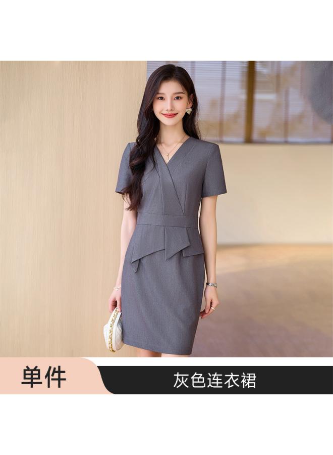 Professional Women's Clothing Dress Summer High-grade Ol Temperament Tooling Sales Department Suit Skirt Commuter Work Clothes Suit