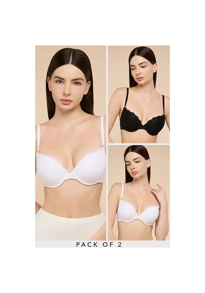 أر أند بي 2 Pack Double Push Up Bras
