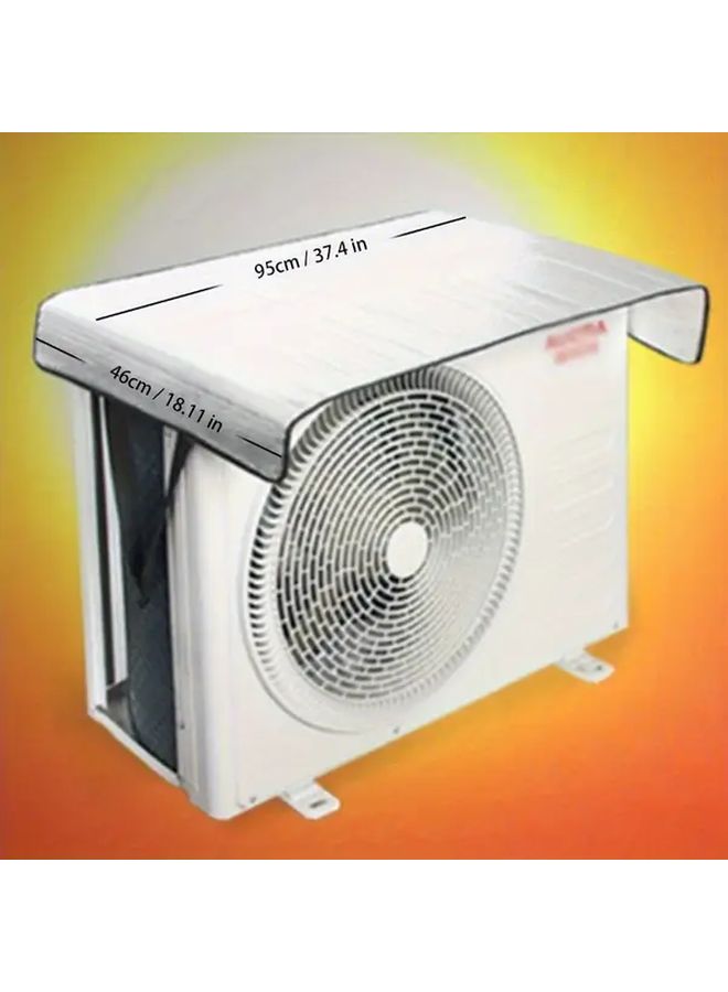 Double Layer PVC Air Conditioner Dust Cover Weather Resistant Sun Rain Protection - Image 3