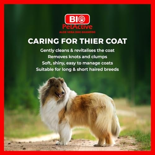 Bio PetActive Dog Shampoo with Aloe Vera Extract - Cleansing & Moisturizing Care for Sensitive and Normal Skin, Paraben Free, pH Balanced + Natural Ingredients - 13.53 Fl oz - Image 3