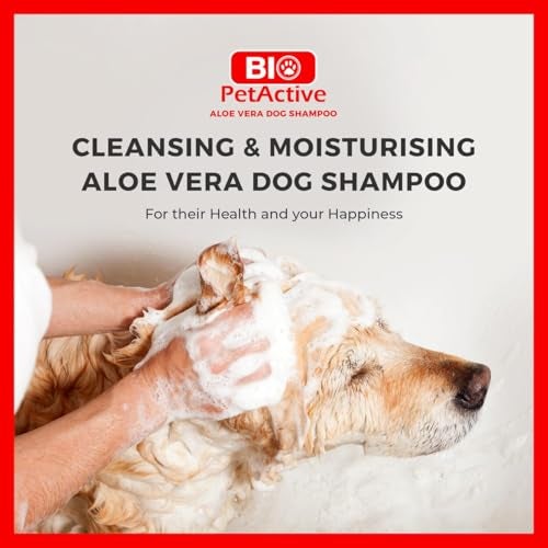Bio PetActive Dog Shampoo with Aloe Vera Extract - Cleansing & Moisturizing Care for Sensitive and Normal Skin, Paraben Free, pH Balanced + Natural Ingredients - 13.53 Fl oz - Image 2