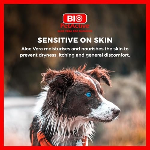 Bio PetActive Dog Shampoo with Aloe Vera Extract - Cleansing & Moisturizing Care for Sensitive and Normal Skin, Paraben Free, pH Balanced + Natural Ingredients - 13.53 Fl oz - Image 5