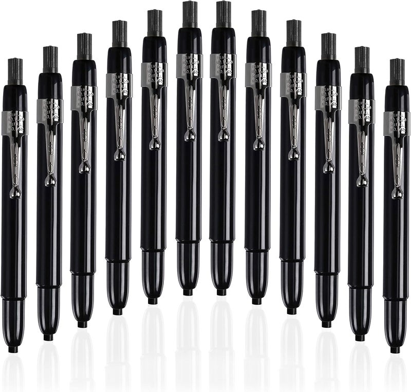 Listo 1620 - Box of 12 - BLACK COLOR - China Markers/Grease Pencils/China Marking/Pencils/Wax Pencils - Made in USA - Image 1