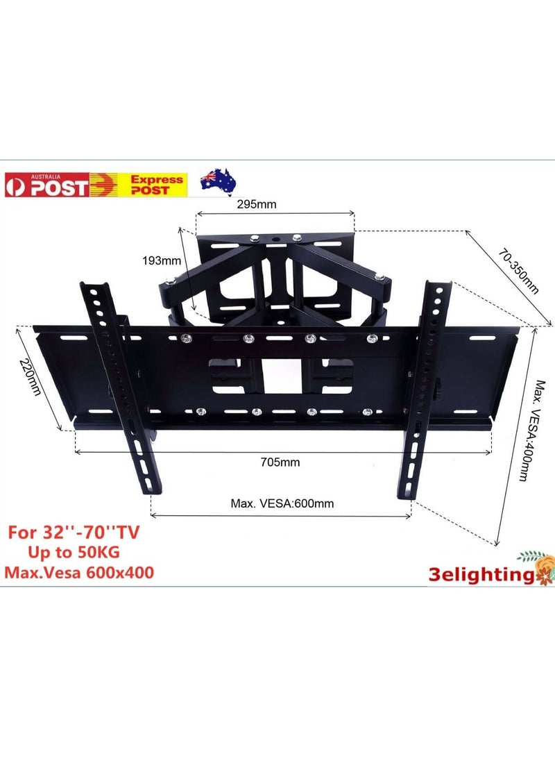 Skill Tech TV Wall Mount Bracket Full Motion Tilt Swivel Pivot 26 40 43 50 55 60 65 Inch LED Max Capacity 80 KG  - Image 4