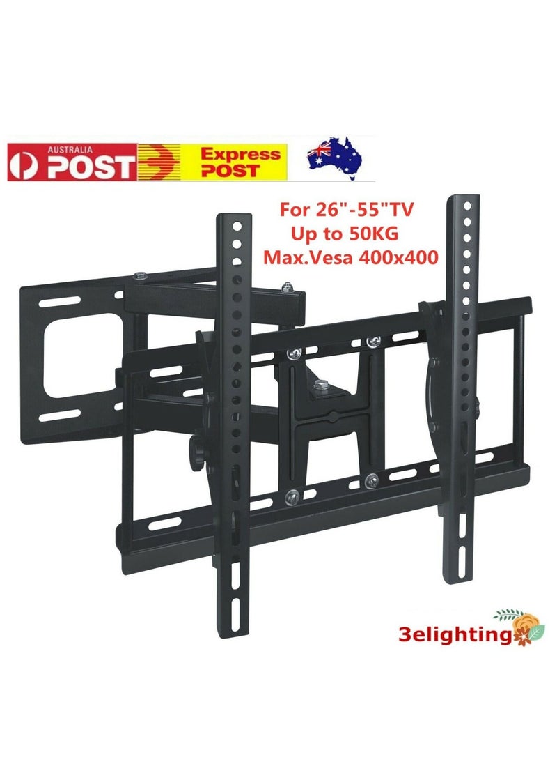 Skill Tech TV Wall Mount Bracket Full Motion Tilt Swivel Pivot 26 40 43 50 55 60 65 Inch LED Max Capacity 80 KG  - Image 3
