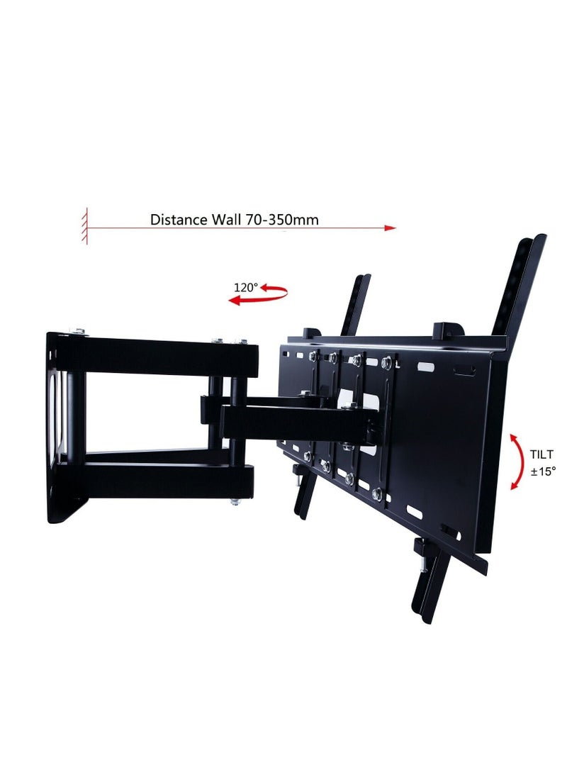 Skill Tech TV Wall Mount Bracket Full Motion Tilt Swivel Pivot 26 40 43 50 55 60 65 Inch LED Max Capacity 80 KG  - Image 2