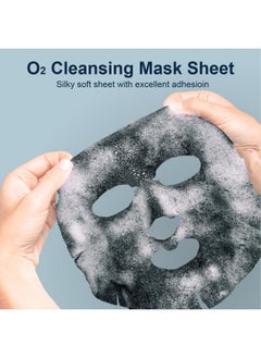 Purederm Purederm Deep Purifying Black O2 Bubble Mask Charcoal (10 Pack) - Bubble Face Sheet Mask for Purifying & Brightening  - Image 4