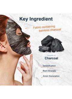Purederm Purederm Deep Purifying Black O2 Bubble Mask Charcoal (10 Pack) - Bubble Face Sheet Mask for Purifying & Brightening  - Image 2