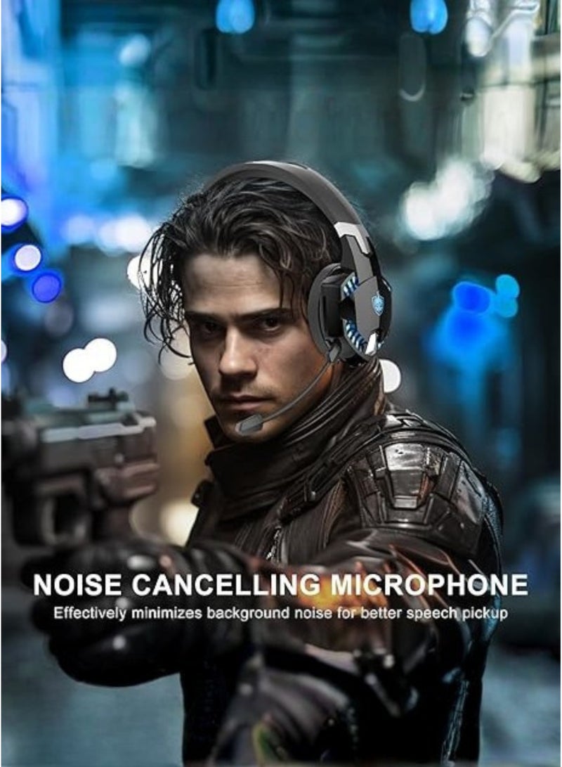 PHOINKAS PHOINIKAS G2000 Max Wireless Gaming Headset – 7.1 Surround Sound, Noise Cancelling Mic, Over-Ear Headphones for PS5, PS4, Xbox One, Switch, PC, Laptop & Tablet - Image 4