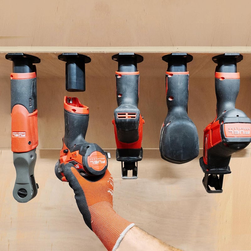 StealthMounts Tool Holder Compatible with Milwaukee M12 (3 Pack) - Black Locking Tool Mounts | Made in the UK - Image 4