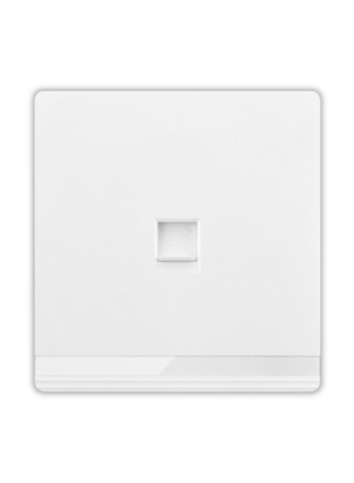 Vmax White Telephone Wall Socket - 3x3 Inches Frameless Wall Data Socket - Image 2