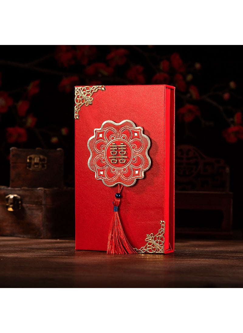 1 x 5 pcs Luxury 2024 Red Envelope, Creative Cash Gift Box for Wedding Large dragon and phoenix can hold 20,000  - Image 4