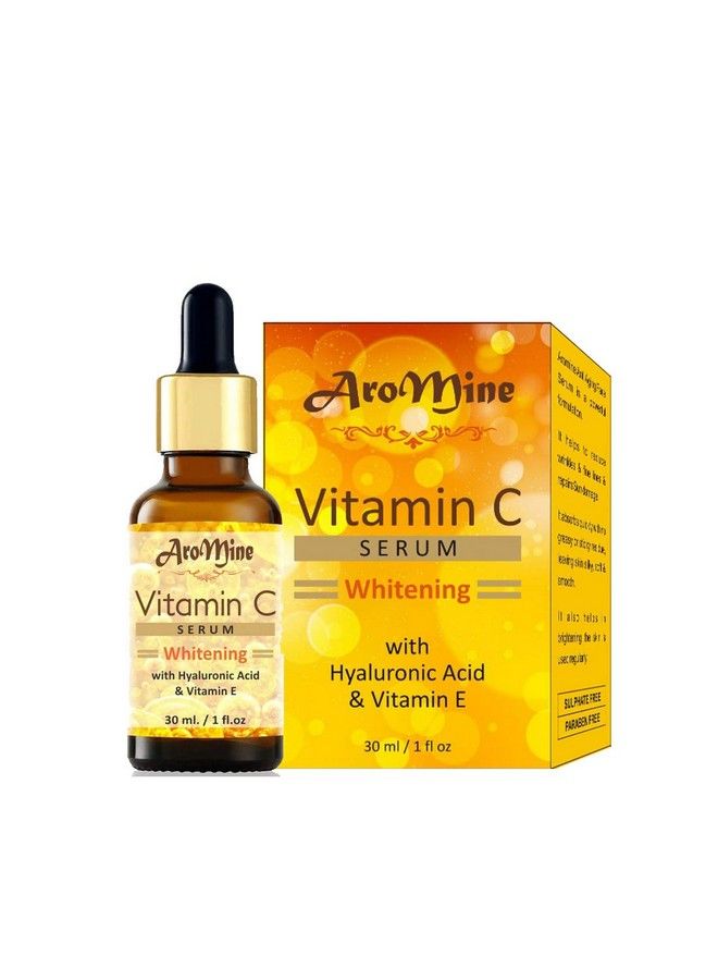 Aromine سيروم فيتامين سي للوجه لتفتيح البشرة ومكافحة الشيخوخة وللبشرة المتألقة 30 مل - Image 5