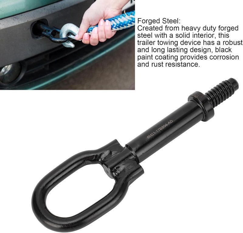 ciciglow Tow Hook for Ecosport Focus Energi Mondeo, 1768868 6M2117B804AD Towing Eye Hook, Front Bumper Towing Eye Tow Hook for Car, Effective Aid in Emergencies - Image 3