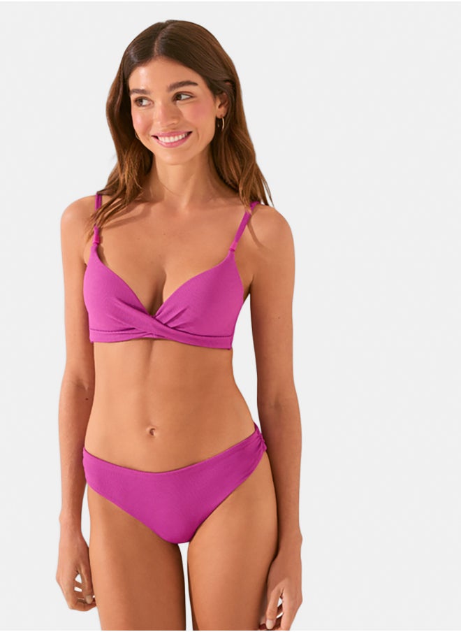 women'secret Classic Ruched Bikini Panty  - Image 1