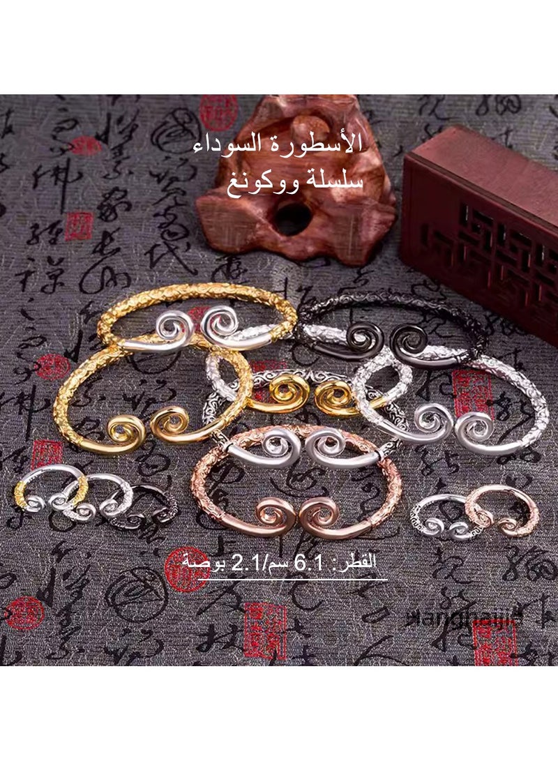 Hanghaijia Unisex Vintage Monkey King Wukong Buddhist Tightening Spell true love forever Bracelet - Image 4