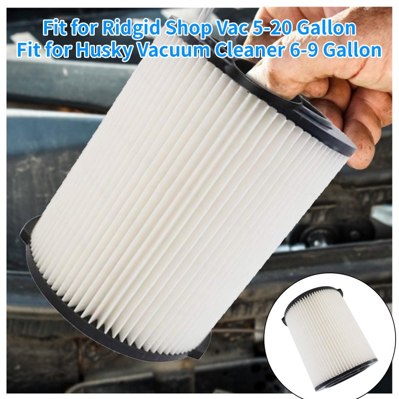 MZY LLC 2 Pack VF4000 Filter Replacement for Ridgid for Shop Vac Wet Dry Vacuums 5-20 Gallon 72947 & for Husky 6-9 Gallon Vacuum Cleaners RV2400A RV2600B WD5500 WD0671 - Image 5