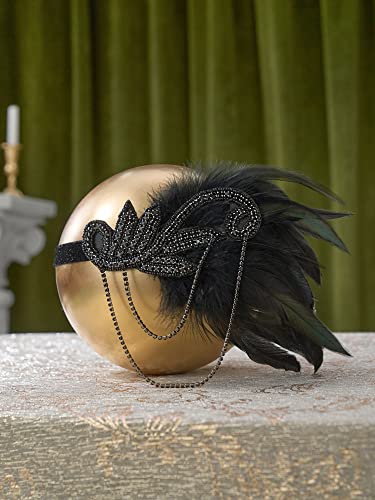SWEETV 1920s Flapper Accessories Set for Women, Roaring 20s Great Gatsby Headband Flapper Costume Accessories - Image 3
