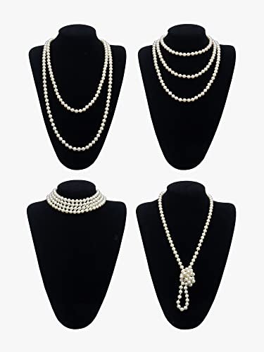 SWEETV 1920s Flapper Accessories Set for Women, Roaring 20s Great Gatsby Headband Flapper Costume Accessories - Image 4