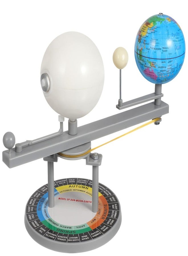 VICASKY Sun Earth Moon Orbital Model Educational Apparatus - Three-Sphere Lunar Simulator for Kids Astronomy Science Learning Tool 8.26X6.69X4.13 Inches - Image 1