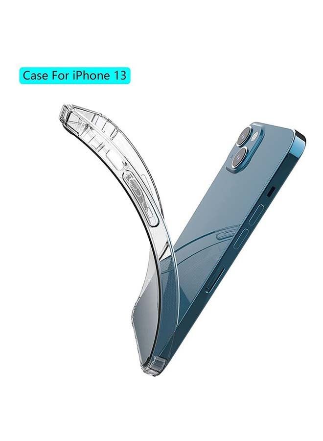 HD Shockproof Airbag Back Case with 4 Corners Bumper Protection for iPhone 13 Clear