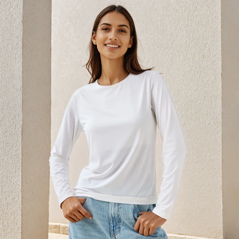 سبلاش فيڤ Ribbed T-shirt with Crew Neck