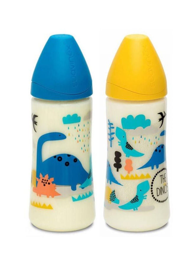 NIBEMINENT Round Basic Feeding Bottle Dino 270ML - Image 3