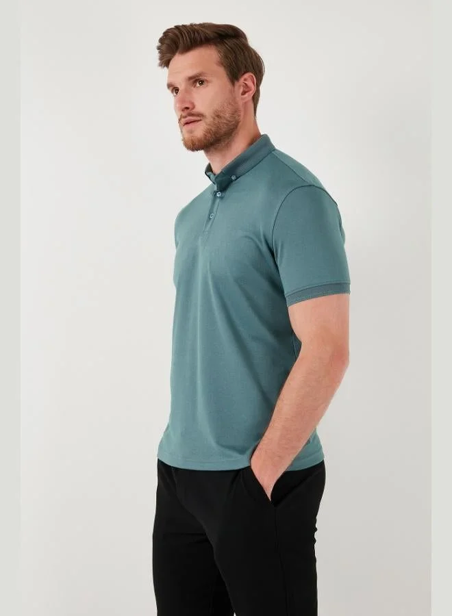 Buratti  Buratti Cotton Slim Fit Polo Collar T Shirt Men's Polo Collar T-Shirt 646R1000 for Men | Best Price UAE