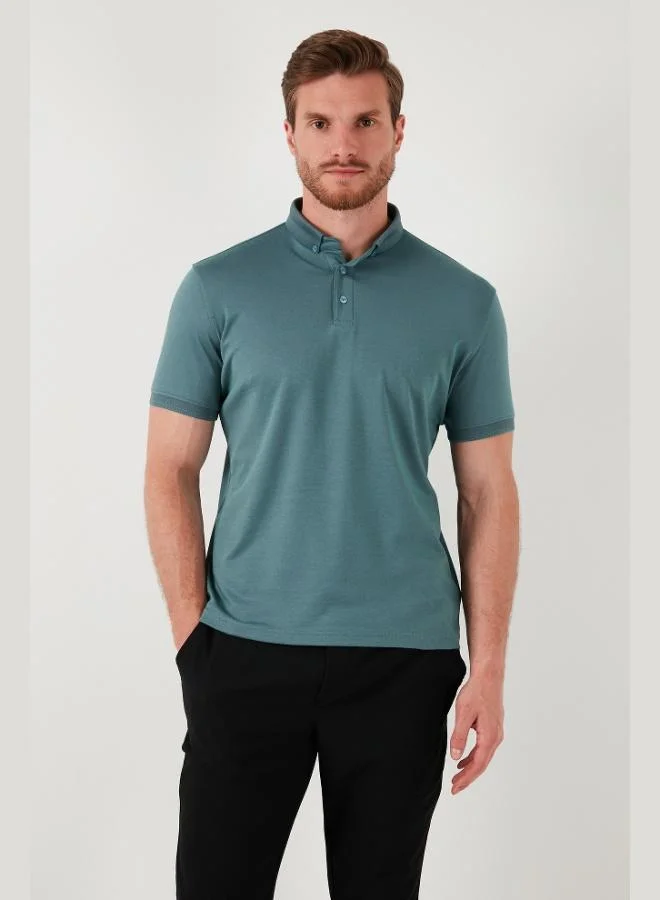 Buratti  Buratti Cotton Slim Fit Polo Collar T Shirt Men's Polo Collar T-Shirt 646R1000 for Men | Best Price UAE