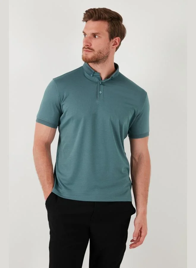 Buratti  Buratti Cotton Slim Fit Polo Collar T Shirt Men's Polo Collar T-Shirt 646R1000 for Men | Best Price UAE