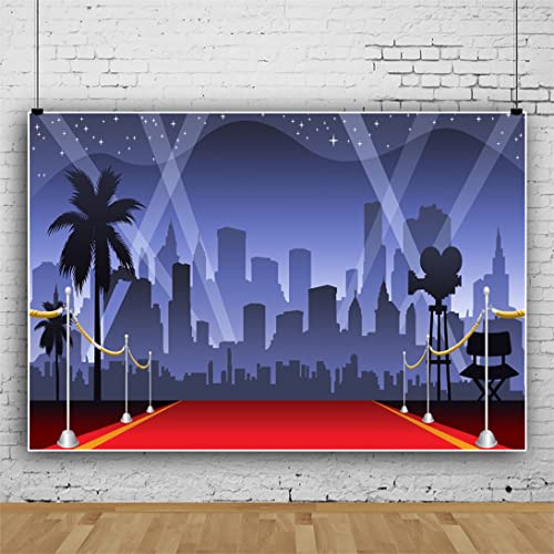 Yeele 10x8ft Red Carpet Backdrops for Photography Flash Stars Showing Time Background Party Decoration Banner Kids Baby Photo Booth Shoot Vinyl Studio Props - Image 3