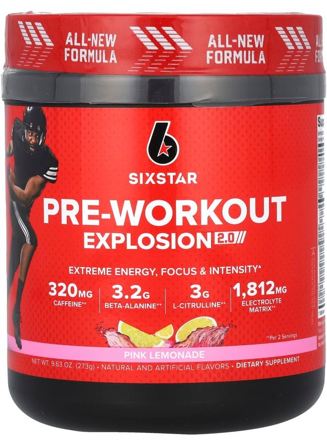 انفجار ما قبل التمرين 2.0 ليمون وردي 9.63 أونصة (273 جرام)