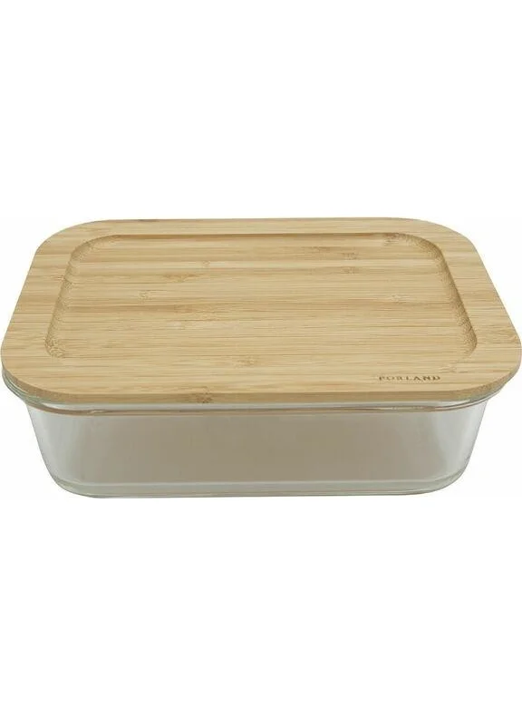 Porland Bamboo Rectangular Storage Container 1500 cc