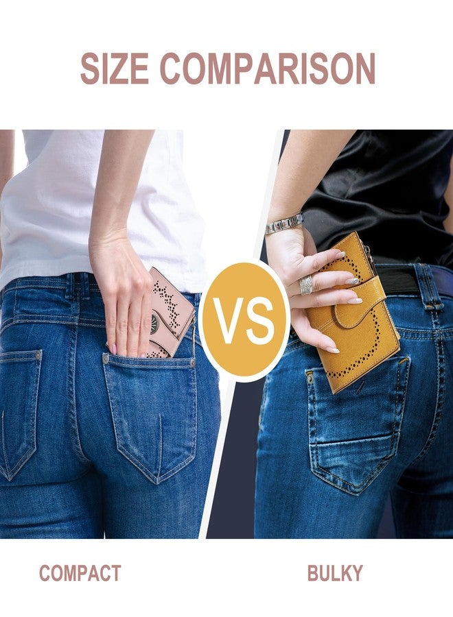 Tipmile Small Wallet for Women Bifold RFID Blocking Card Holder Leather Wallets with Zipper Coin Pocket - Image 4