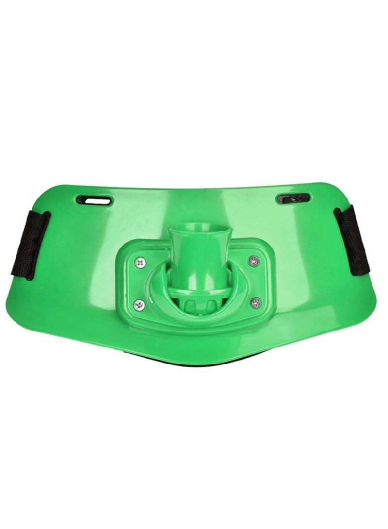 SOLARAE حزام حامل صنارة الصيد، قابل للتعديل، قائم، حزام خصر مبطن للصيد الكبير، الجيجينغ، أخضر - Image 3