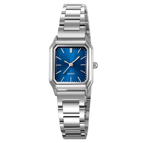 TOOCAT Steel Strap Womens Watch Fashion Simple Ladies Quartz Watch Waterproof Ladies Wristwatch Blue - Image 1