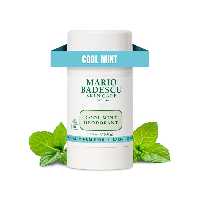 Mario Badescu Deodorant Infused with Skin-Loving Botanicals | Aluminum and Baking Soda-Free | Keeps Underarms Fresh All Day | For Daily Use | Cool Mint | 2.4 Oz - Image 1
