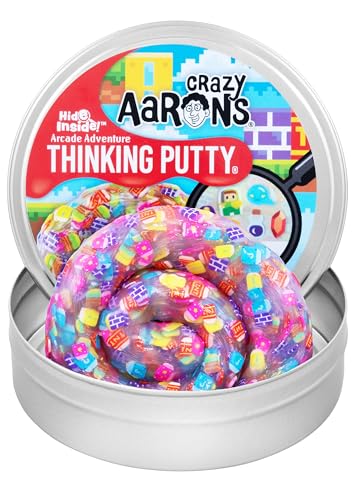 Crazy Aarons Thinking Putty Arcade Adventure MultiColor Sensory Putty for Kids and Adults in a 4 Tin Creative and Endless Fun Stress Relief Therapy Toys Never Dries Out Made in USA - Image 1