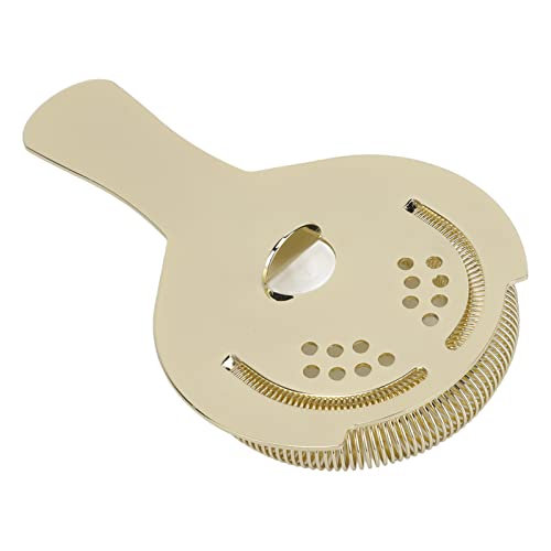 JAWL Bar Strainer, Multifunctional Stainless Steel Rust Proof Cocktail Strainer Small Portable for Home (Gold) - Image 4