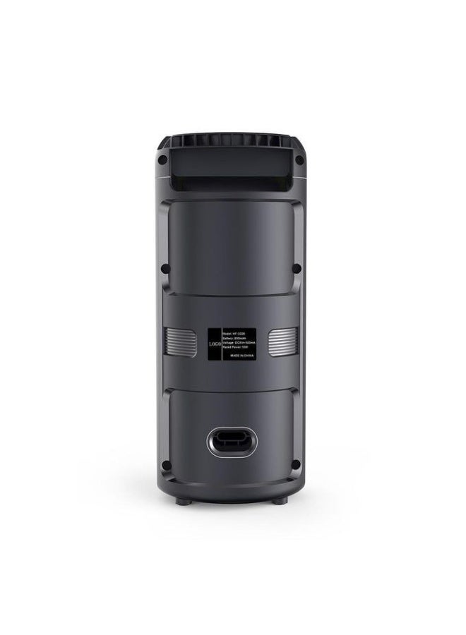 Bluetooth Subwoofer 2 speakers with External Microphone -with two speakers Multimedia Speaker - Portable Wireless Speaker with RGB LED Light and Rechargeable Battery for Smartphones, TV, Tablets, and Computers - Wireless Speaker - Image 2
