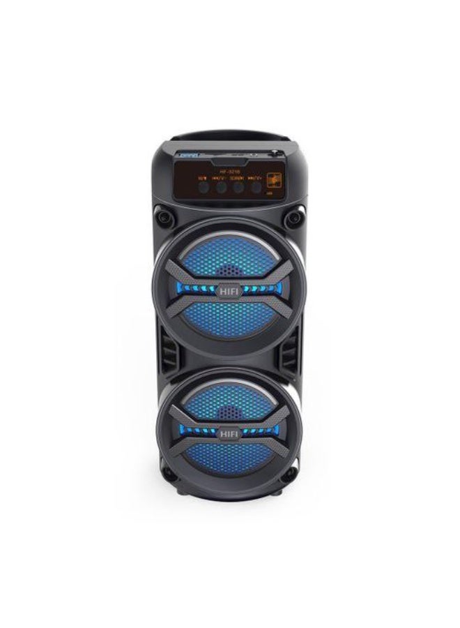 Bluetooth Subwoofer 2 speakers with External Microphone -with two speakers Multimedia Speaker - Portable Wireless Speaker with RGB LED Light and Rechargeable Battery for Smartphones, TV, Tablets, and Computers - Wireless Speaker - Image 1