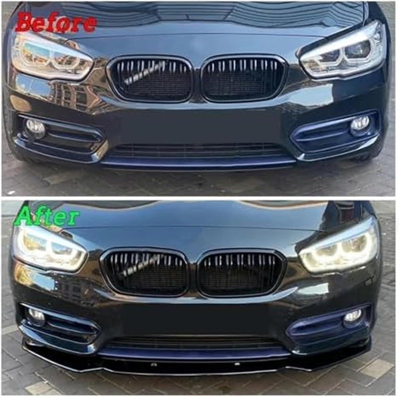 QASULER Front Bumper Lip Spoiler for BMW 1 Series - Image 3