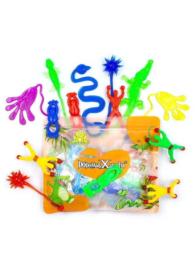 DODOMAGXANADU 14 Pack Vinyl Assorted Stretchy Sticky Toy Kids’ Multiitem Party Favor Packs Novelty Fidget Toybirthday Gift Toys Stocking Stuffers Goodie Bags Filler For Boys And Girls  - Image 1