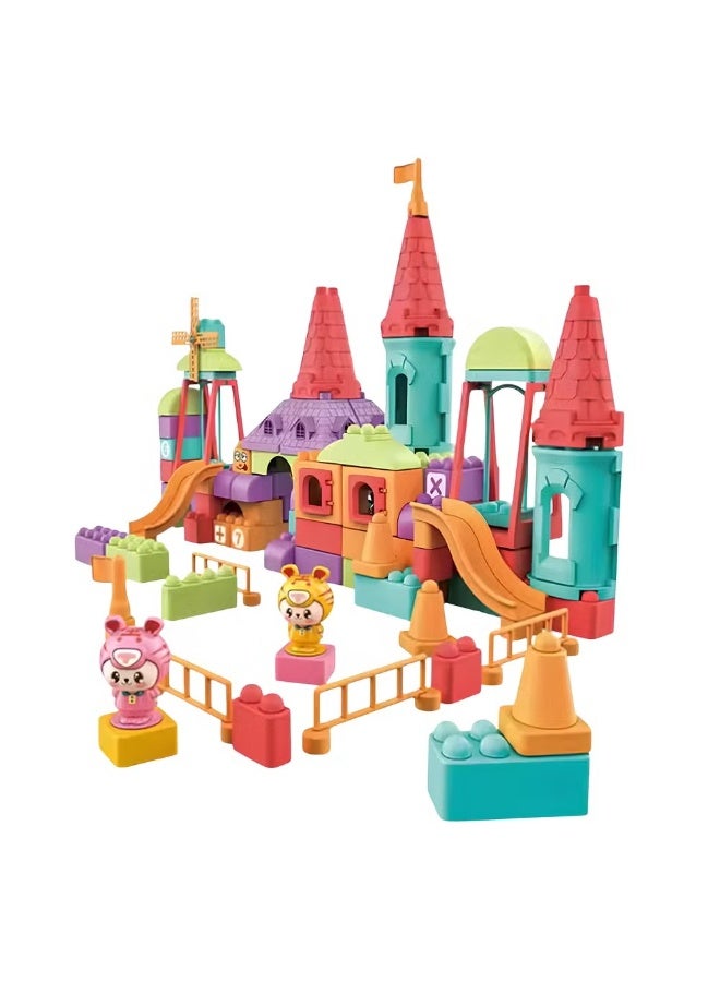 67 Pieces Colourful Sturdy Building & construction Blocks Learning And Education Toy Set For Kids - Image 1