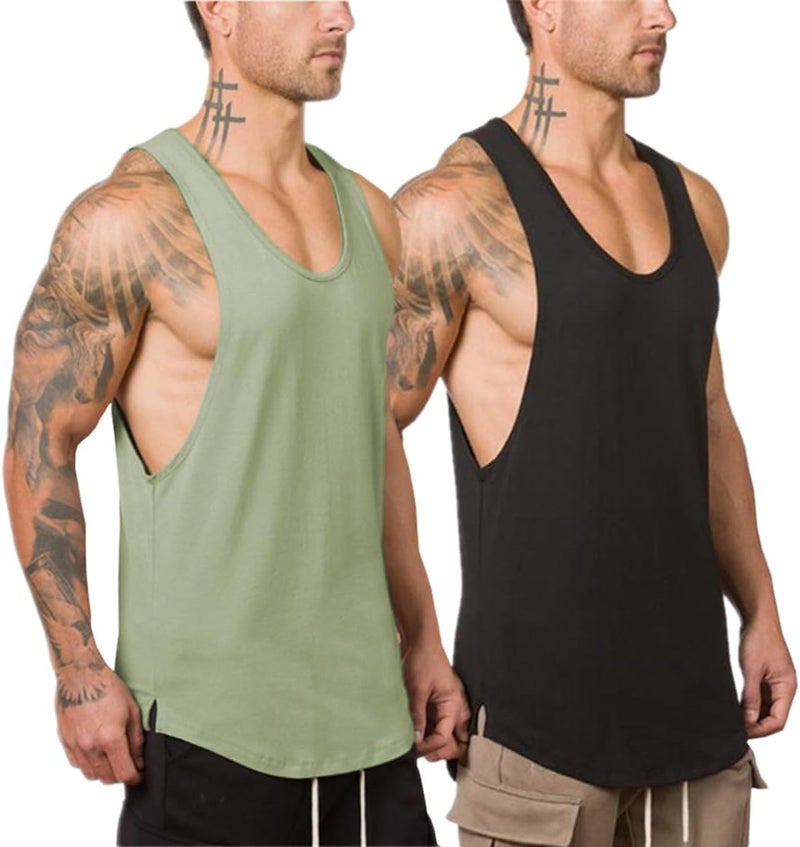 Muscle Killer قمصان بدون أكمام للرجال لتمارين كمال الأجسام واللياقة البدنية، عبوة من 1/2/3 قطع - Image 1