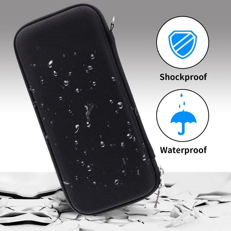 iDream365 Upgraded Hard Pencil Case Box for Adluts,Durable Pen Carrying Case with Zipper-Black - Image 5