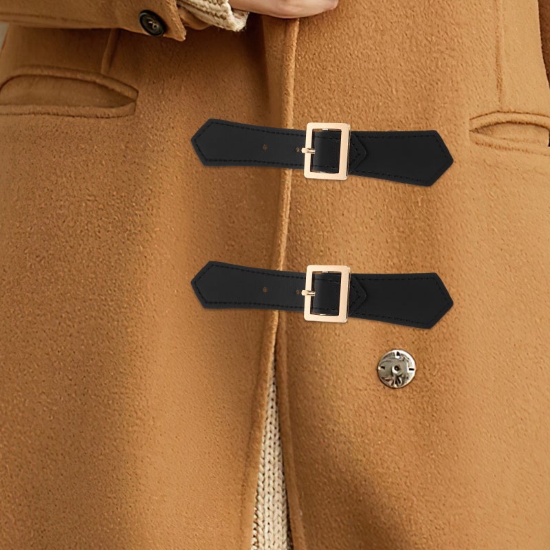 4pcs Vintage Horn Coat Toggle Closure Buttons For Women Sew Replacement Fasteners For Windbreaker Jacket And Clothing Accessories - Image 3