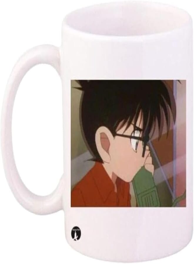 RYN Detective Conan Printed Coffee Mug Black/Beige/Red - RYNmg8830