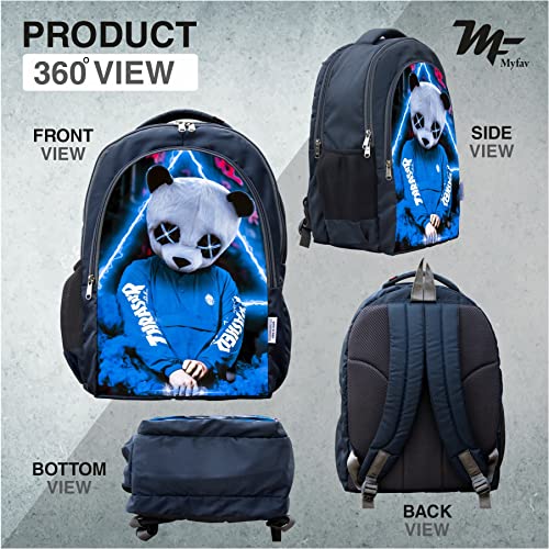 Myfav MY FAV 16 Inch Printed Backpack for Men & Women | Waterproof & Durable Laptop Bag | School, College & Travel Backpack with 16-inch Padded Laptop Compartment | Lightweight Water-Resistant Casual Bag - Image 2